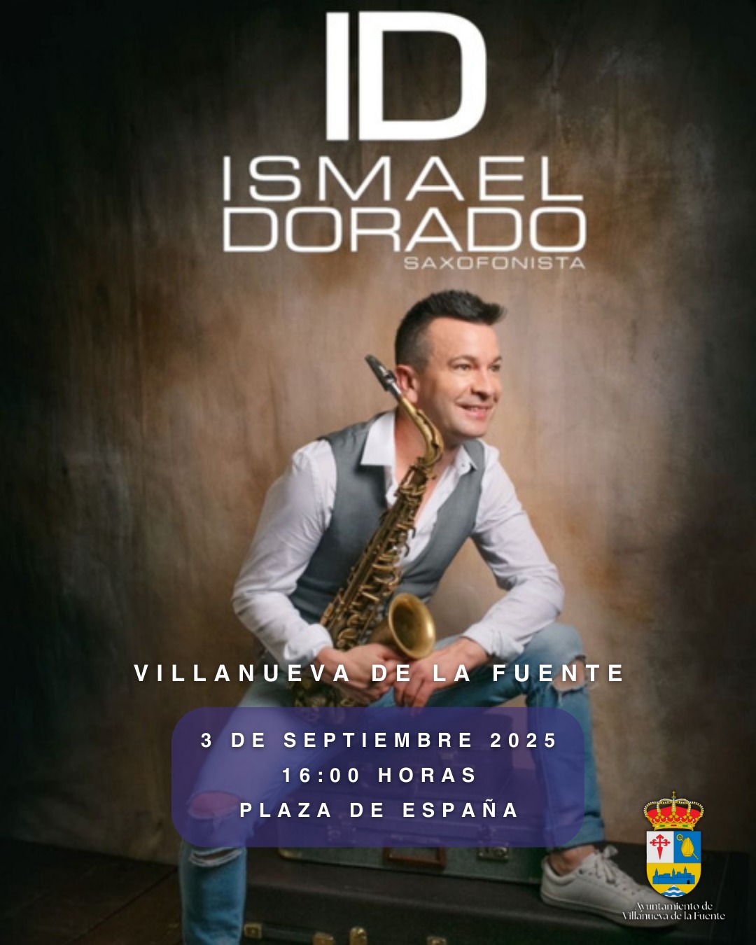 Tardeo con el saxofonista Ismael Dorado en Plaza de España